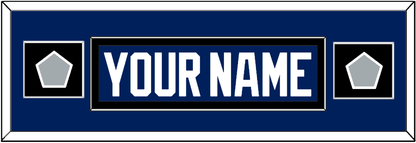 Tampa Bay Nameplate With 2020 & 2021 Stanley Cup Finals Patches - Home Blue - Essential Tier 6
