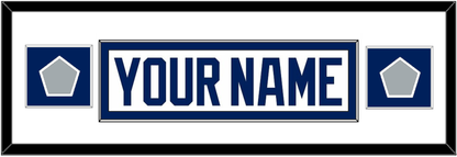 Tampa Bay Nameplate With 2020 & 2021 Stanley Cup Champions Patches - Road White - Essential Tier 2