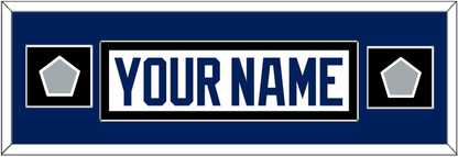 Tampa Bay Nameplate With 2020 & 2021 Stanley Cup Champions Patches - Road White - Essential Tier 4