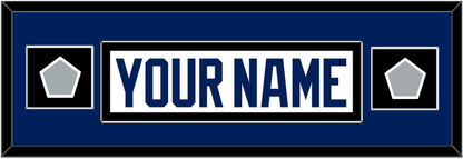 Tampa Bay Nameplate With 2020 & 2021 Stanley Cup Champions Patches - Road White - Essential Tier 4