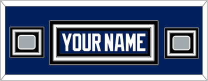 Tampa Bay Nameplate With 2020 & 2021 Stanley Cup Champions Patches - Home Blue - Premier Tier 6