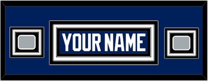 Tampa Bay Nameplate With 2020 & 2021 Stanley Cup Champions Patches - Home Blue - Premier Tier 6