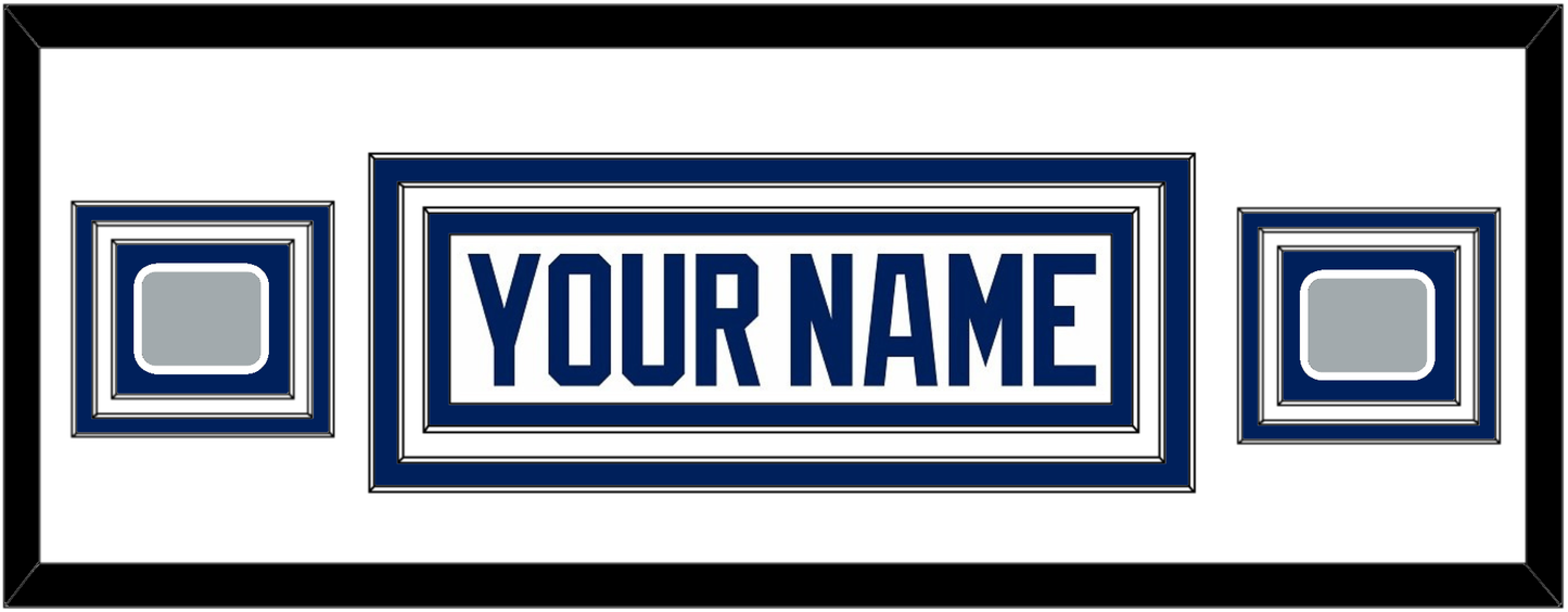 Tampa Bay Nameplate With 2020 & 2021 Stanley Cup Finals Patches - Road White - Premier Tier 2