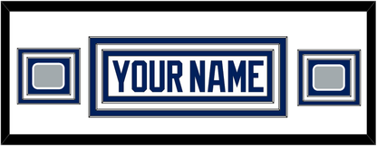 Tampa Bay Nameplate With 2020 & 2021 Stanley Cup Finals Patches - Road White - Premier Tier 2