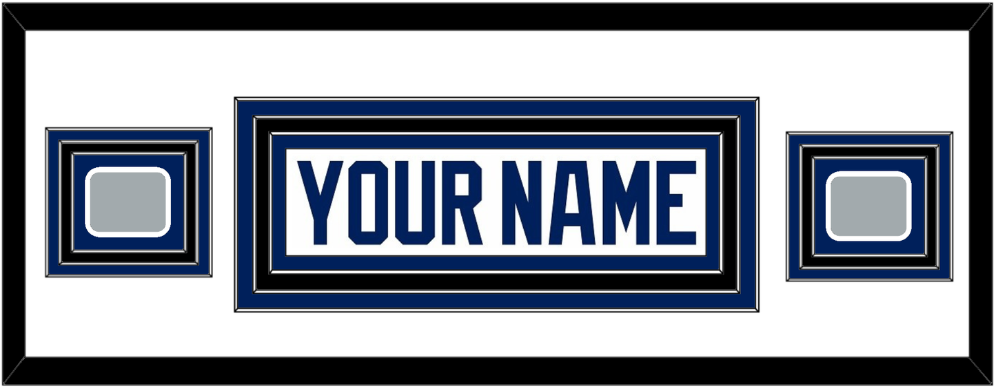 Tampa Bay Nameplate With 2020 & 2021 Stanley Cup Champions Patches - Road White - Premier Tier 4