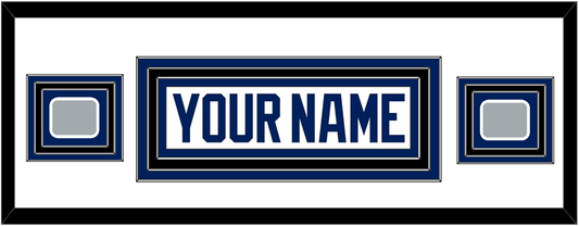 Tampa Bay Nameplate With 2020 & 2021 Stanley Cup Champions Patches - Road White - Premier Tier 4