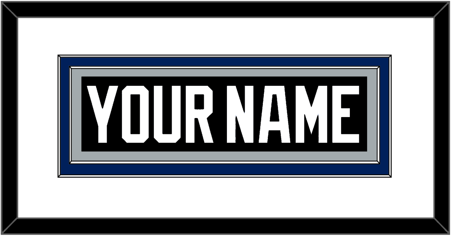 Tampa Bay Nameplate - Road Black (2001-2007) - Signature Tier 1