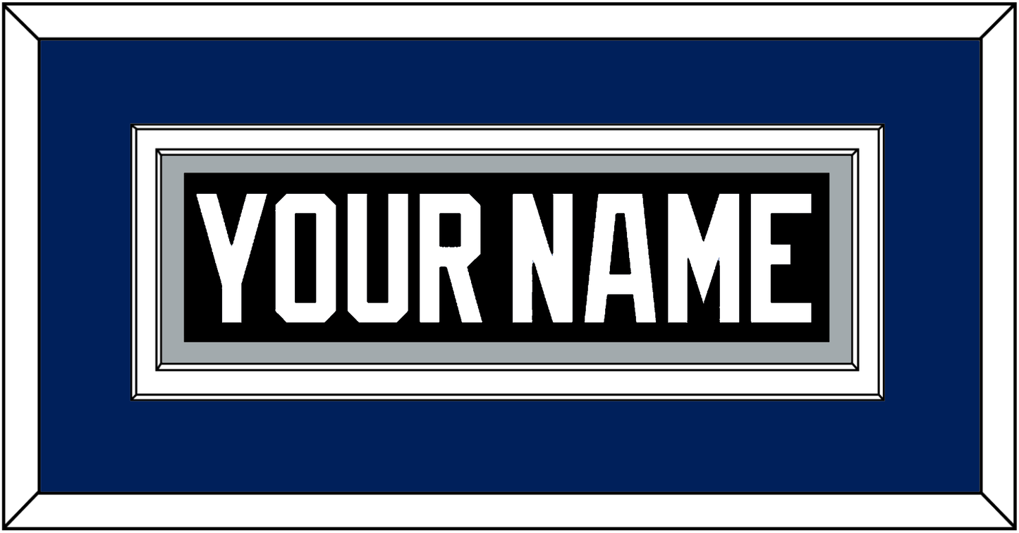 Tampa Bay Nameplate - Road Black (2001-2007) - Signature Tier 2