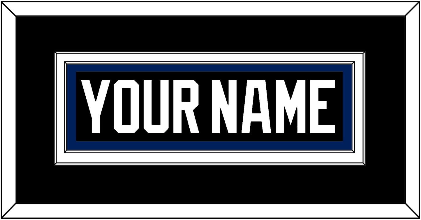 Tampa Bay Nameplate - Road Black (2001-2007) - Signature Tier 3