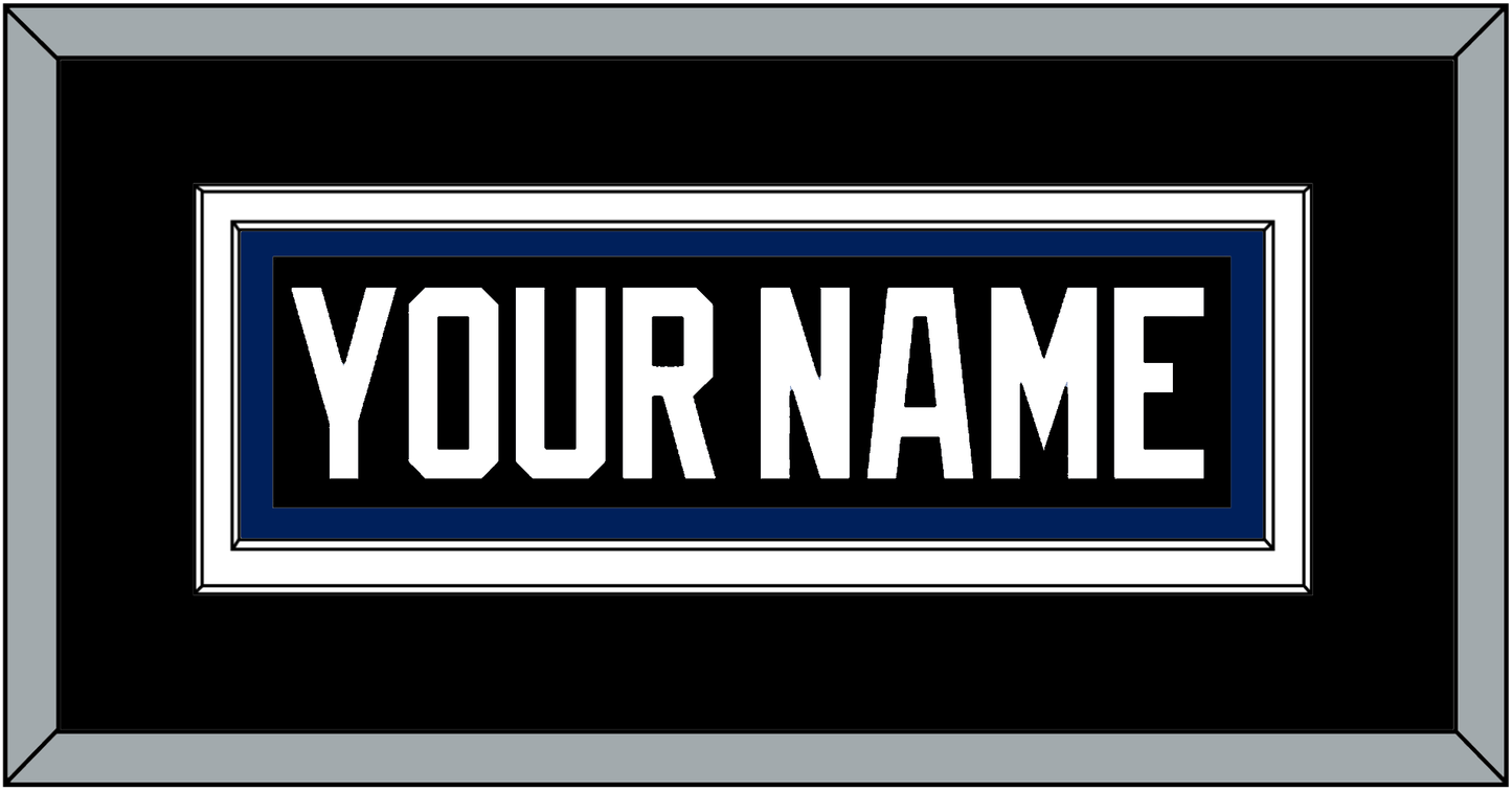 Tampa Bay Nameplate - Road Black (2001-2007) - Signature Tier 3
