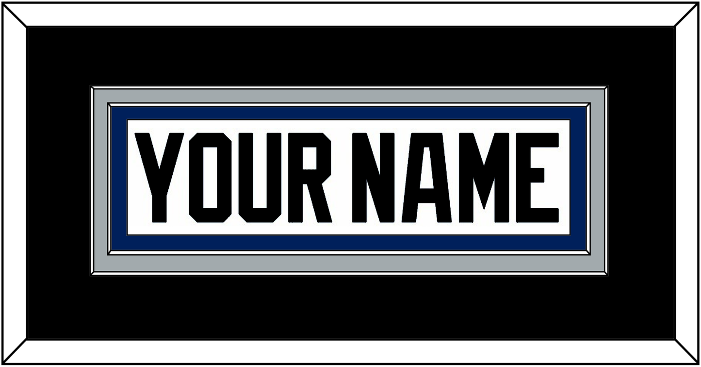Tampa Bay Nameplate - Home White (2001-2007) - Signature Tier 2