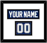 Tampa Bay Nameplate & Number (Shoulder) - Home Blue - Double Mat 1
