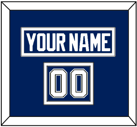 Tampa Bay Nameplate & Number (Shoulder) - Home Blue - Signature Tier 2