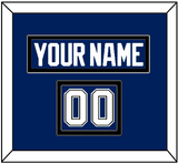 Tampa Bay Nameplate & Number (Shoulder) - Home Blue - Double Mat 3