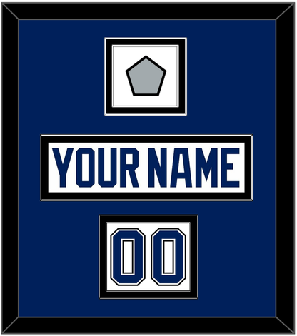 Tampa Bay Nameplate & Number (Shoulder) With 2020 Or 2021 Stanley Cup Finals Patch - Road White - Signature Tier 2