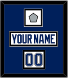 Tampa Bay Nameplate & Number (Shoulder) With 2020 Or 2021 Stanley Cup Finals Patch - Road White - Double Mat 2