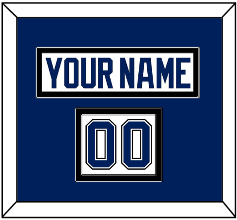 Tampa Bay Nameplate & Number (Shoulder) - Road White - Signature Tier 2