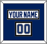 Tampa Bay Nameplate & Number (Shoulder) - Road White - Double Mat 2