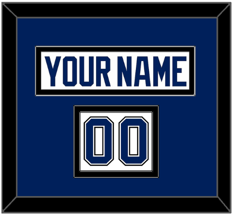 Tampa Bay Nameplate & Number (Shoulder) - Road White - Signature Tier 2