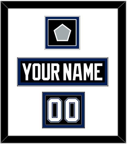 Tampa Bay Nameplate, Number (Shoulder) & Jersey Logo Patch - Road Black (2001-2007) - Signature Tier 1