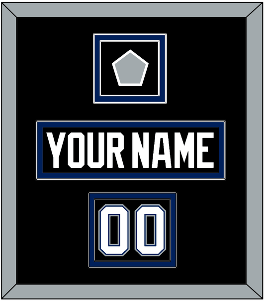 Tampa Bay Nameplate, Number (Shoulder) & Jersey Logo Patch - Road Black (2001-2007) - Signature Tier 2
