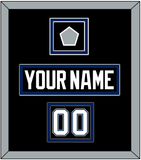 Tampa Bay Nameplate, Number (Shoulder) & Jersey Logo Patch - Road Black (2001-2007) - Double Mat 2