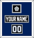 Tampa Bay Nameplate, Number (Shoulder) & Jersey Logo Patch - Road Black (2001-2007) - Double Mat 3