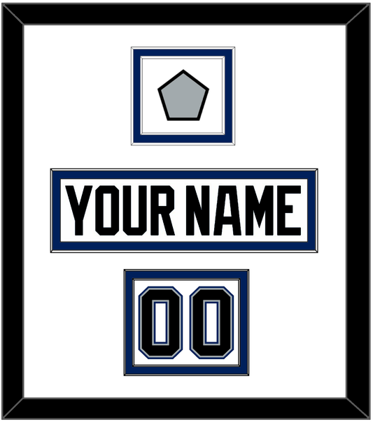 Tampa Bay Nameplate, Number (Shoulder) & Jersey Logo Patch - Home White (2001-2007) - Signature Tier 1