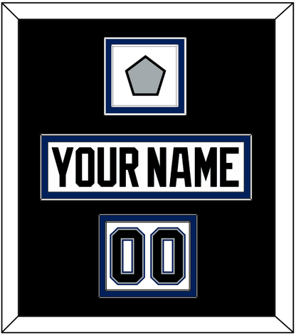 Tampa Bay Nameplate, Number (Shoulder) & 2004 Stanley Cup Finals Patch - Home White (2001-2007) - Signature Tier 2