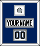 Tampa Bay Nameplate, Number (Shoulder) & Jersey Logo Patch - Home White (2001-2007) - Double Mat 3