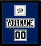 Tampa Bay Nameplate, Number (Shoulder) & 2004 Stanley Cup Finals Patch - Home White (2001-2007) - Double Mat 3