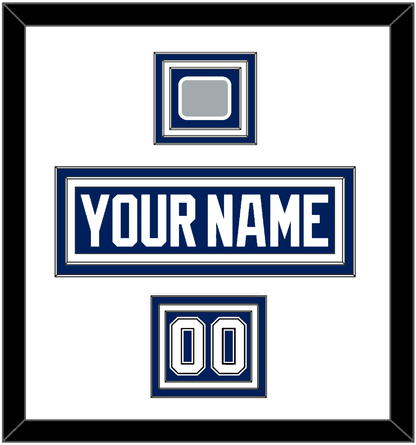 Tampa Bay Nameplate & Number (Shoulder) With 2020 Or 2021 Stanley Cup Champions Patch - Home Blue - Premier Tier 1