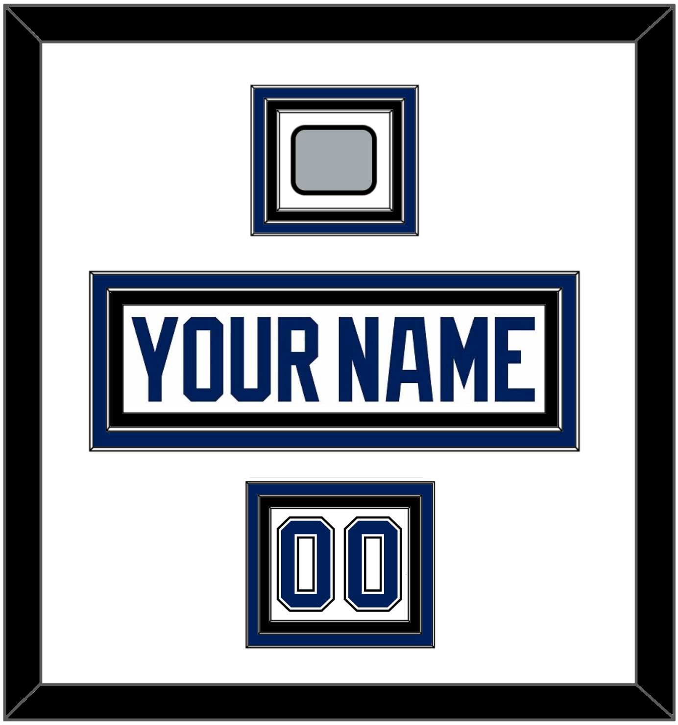 Tampa Bay Nameplate & Number (Shoulder) With Stanley Cup Finals Patch - Road White - Premier Tier 1