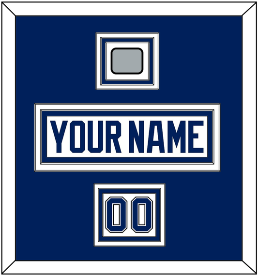 Tampa Bay Nameplate & Number (Shoulder) With 2020 Or 2021 Stanley Cup Champions Patch - Road White - Premier Tier 2