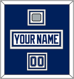 Tampa Bay Nameplate & Number (Shoulder) With Stanley Cup Finals Patch - Road White - Triple Mat 2
