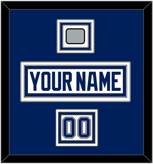 Tampa Bay Nameplate & Number (Shoulder) With 2020 Or 2021 Stanley Cup Champions Patch - Road White - Premier Tier 2