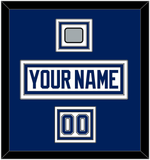 Tampa Bay Nameplate & Number (Shoulder) With Stanley Cup Finals Patch - Road White - Triple Mat 2