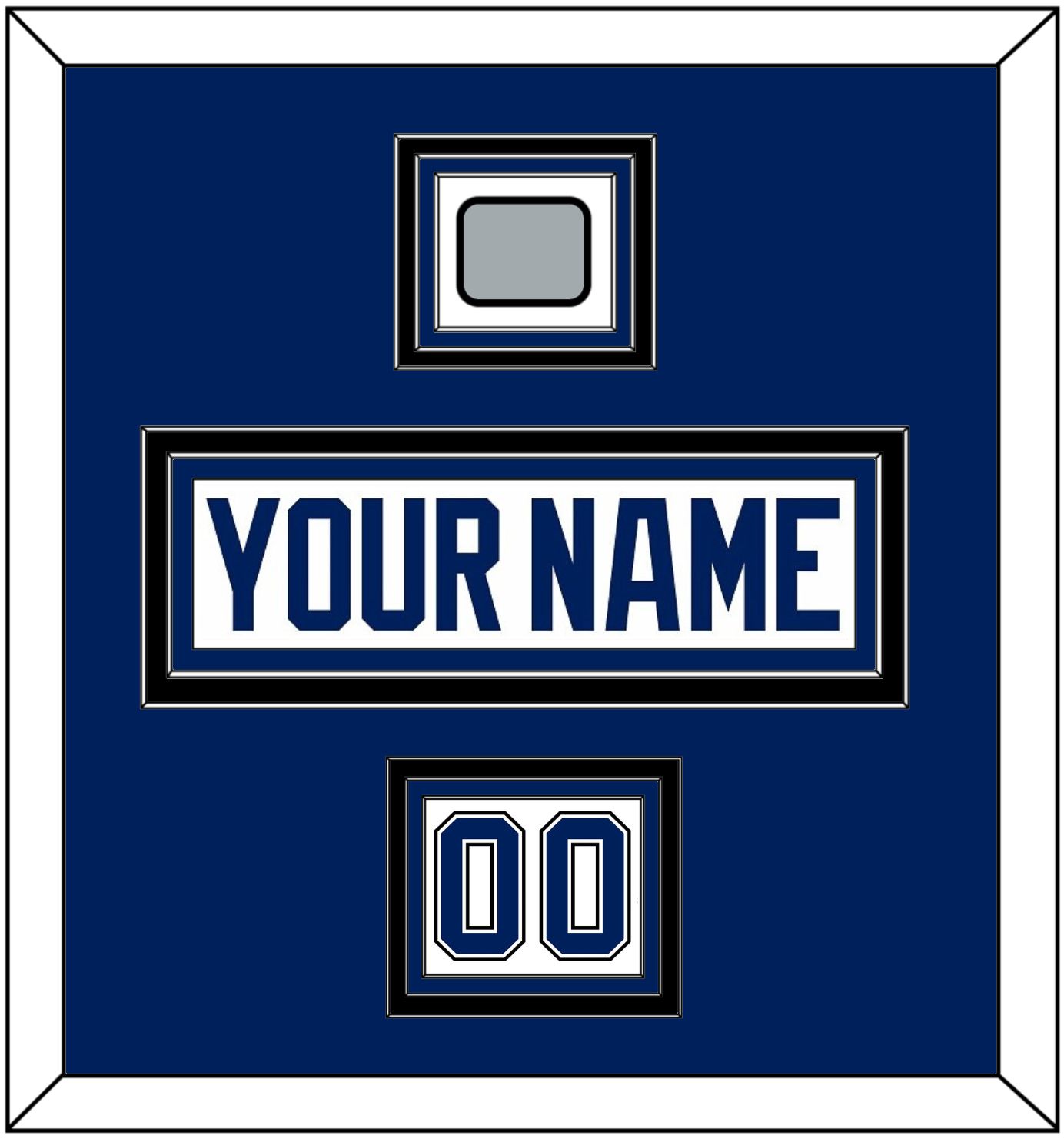 Tampa Bay Nameplate & Number (Shoulder) With Stanley Cup Finals Patch - Road White - Premier Tier 3