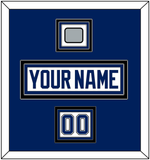 Tampa Bay Nameplate & Number (Shoulder) With Stanley Cup Finals Patch - Road White - Triple Mat 3