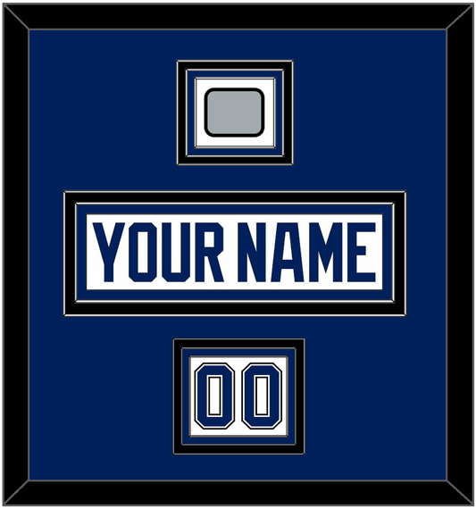 Tampa Bay Nameplate & Number (Shoulder) With 2020 Or 2021 Stanley Cup Champions Patch - Road White - Premier Tier 3