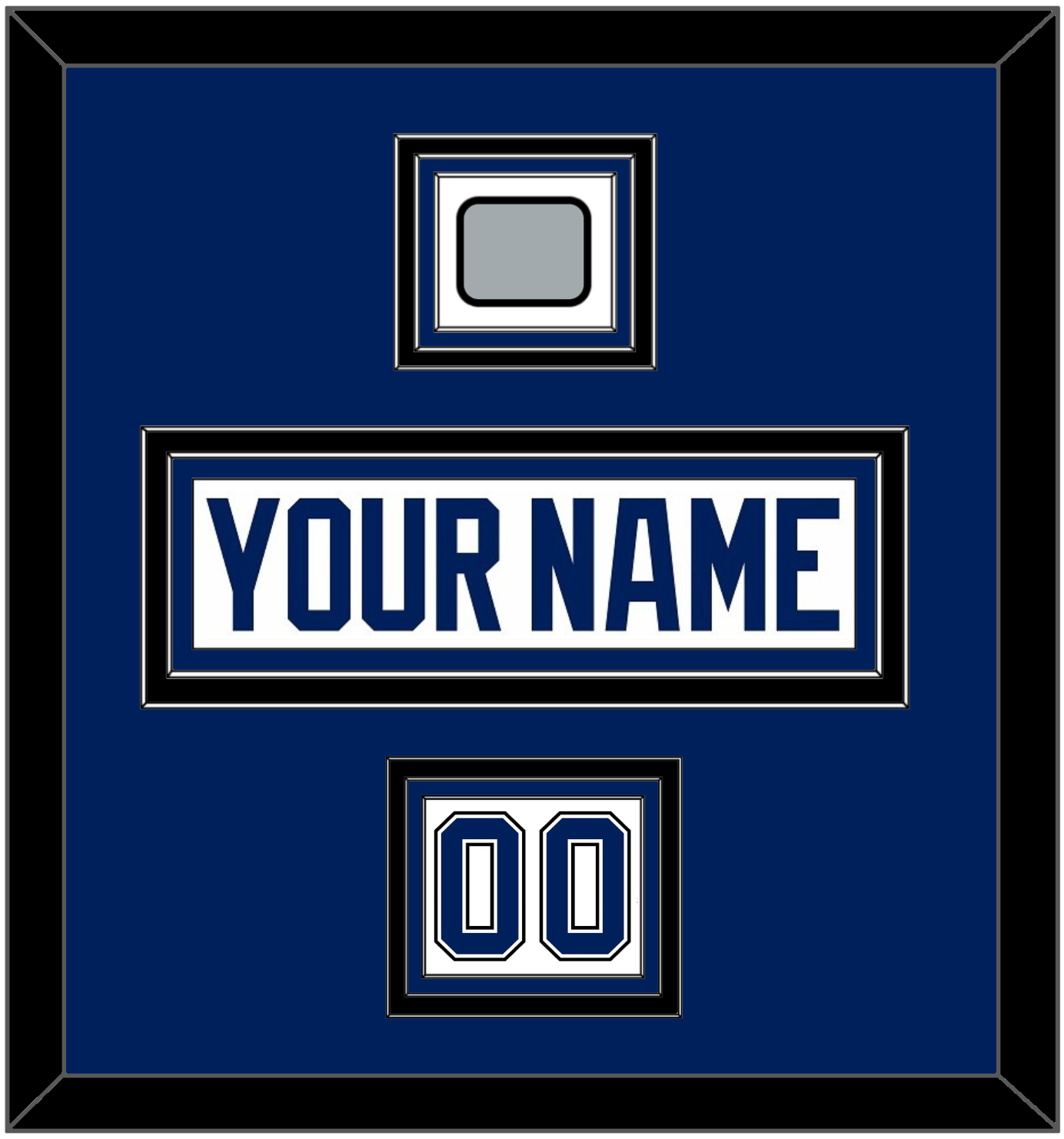Tampa Bay Nameplate & Number (Shoulder) With Stanley Cup Finals Patch - Road White - Premier Tier 3