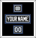 Tampa Bay Nameplate, Number (Shoulder) & Jersey Logo Patch - Road Black (2001-2007) - Triple Mat 2