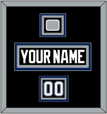 Tampa Bay Nameplate, Number (Shoulder) & Jersey Logo Patch - Road Black (2001-2007) - Premier Tier 2