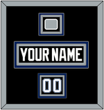 Tampa Bay Nameplate, Number (Shoulder) & Jersey Logo Patch - Road Black (2001-2007) - Triple Mat 2