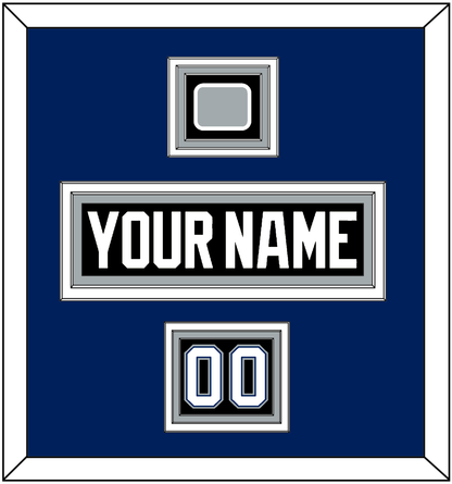 Tampa Bay Nameplate, Number (Shoulder) & 2004 Stanley Cup Finals Patch - Road Black (2001-2007) - Premier Tier 3
