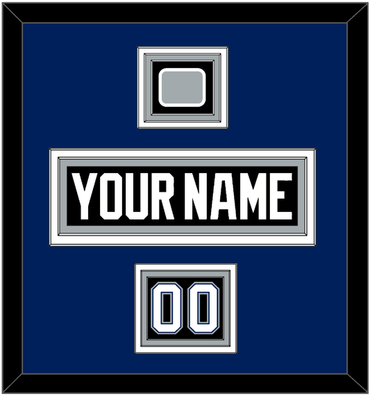 Tampa Bay Nameplate, Number (Shoulder) & Jersey Logo Patch - Road Black (2001-2007) - Premier Tier 3