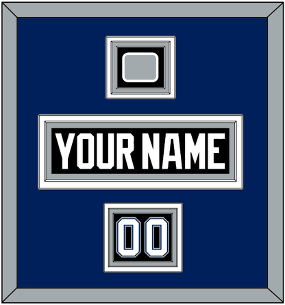 Tampa Bay Nameplate, Number (Shoulder) & 2004 Stanley Cup Finals Patch - Road Black (2001-2007) - Premier Tier 3