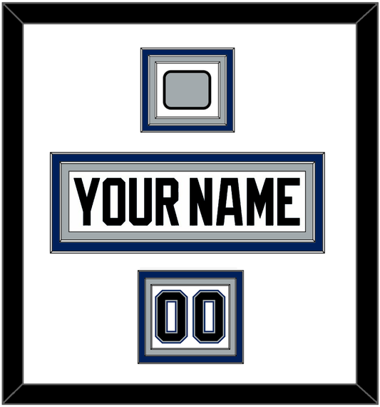 Tampa Bay Nameplate, Number (Shoulder) & Jersey Logo Patch - Home White (2001-2007) - Premier Tier 1