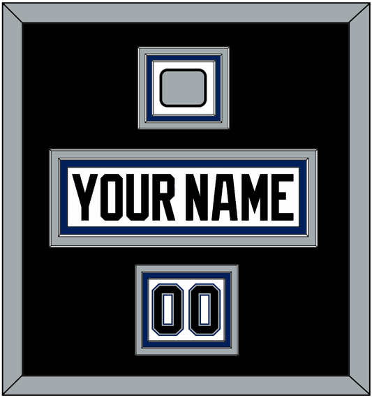 Tampa Bay Nameplate, Number (Shoulder) & 2004 Stanley Cup Finals Patch - Home White (2001-2007) - Premier Tier 2