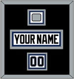 Tampa Bay Nameplate, Number (Shoulder) & 2004 Stanley Cup Finals Patch - Home White (2001-2007) - Triple Mat 2